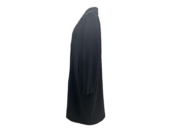 Autre Marque LIVIANA CONTI Langer schwarzer Mantel - Ansicht 4