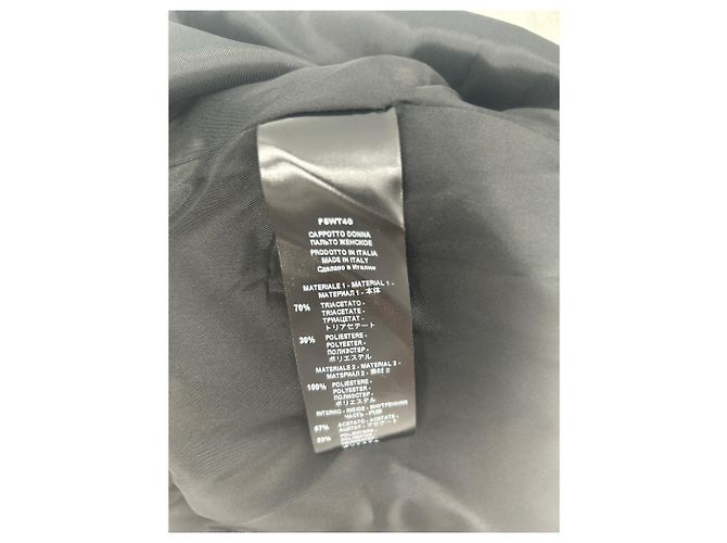 Autre Marque LIVIANA CONTI Langer schwarzer Mantel - Ansicht 6