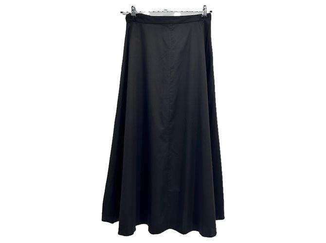 Gonna lunga nera in cotone Joseph Taglia 42 Nero - vista 2