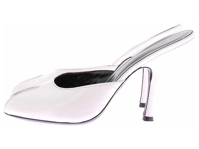 Autre Marque Mule bianche in pelle Bianco - vista 2