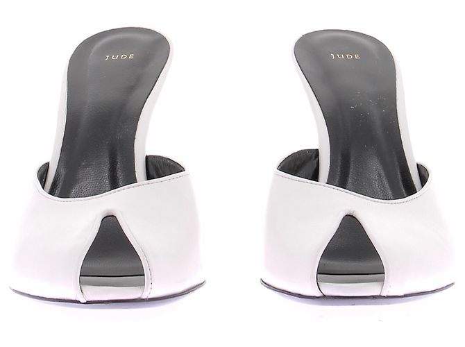 Autre Marque Mule bianche in pelle Bianco - vista 3