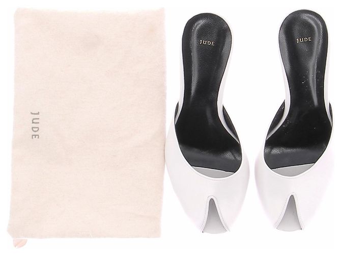 Autre Marque Mule bianche in pelle Bianco - vista 7