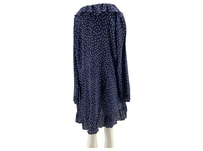 Autre Marque Vestido de seda azul DESIGN XL - vista 2