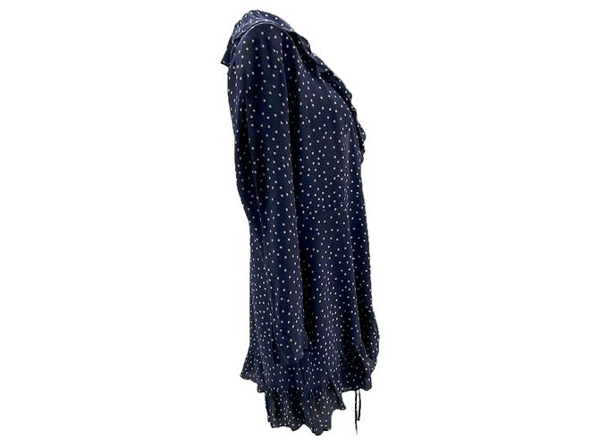 Autre Marque Vestido de seda azul DESIGN XL - vista 3
