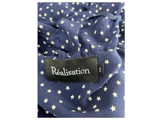 Autre Marque Vestido de seda azul DESIGN XL - vista 5
