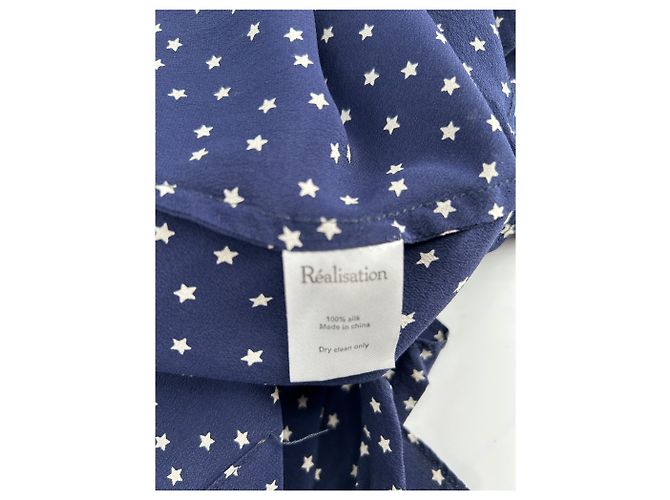 Autre Marque Vestido de seda azul DESIGN XL - vista 6