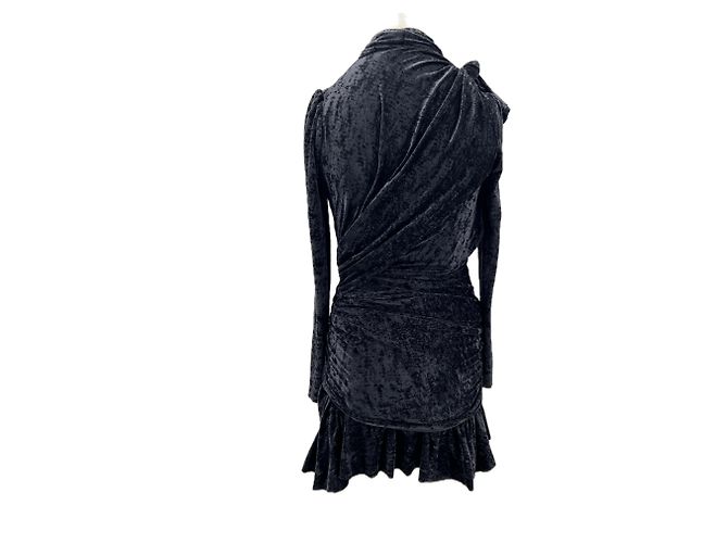 Balenciaga Samtkleid Schwarz - Ansicht 2