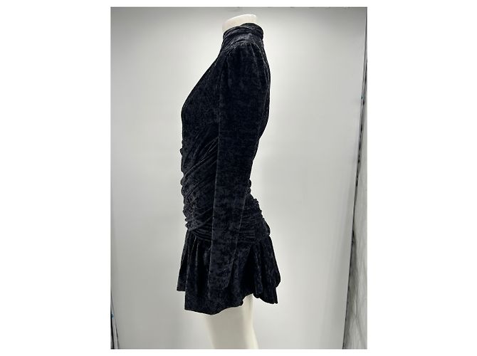 Balenciaga Samtkleid Schwarz - Ansicht 3