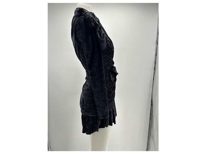 Balenciaga Samtkleid Schwarz - Ansicht 4