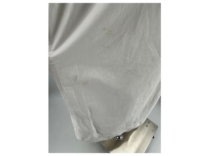 Vestido Ganni blanco con espalda descubierta de algodón - vista 5
