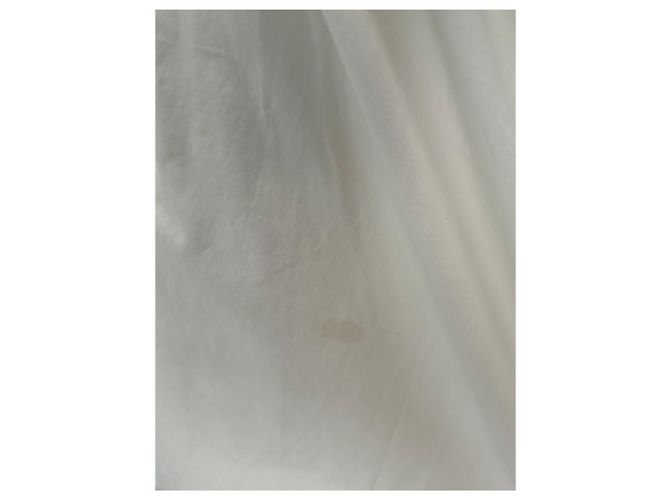 Vestido Ganni blanco con espalda descubierta de algodón - vista 6