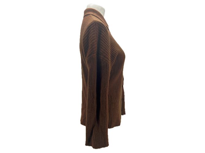 Reformation Cardigan aus braunem Kaschmir - Ansicht 3