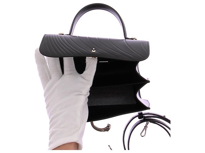 Borsa a mano Cartier in pelle nera Nero - vista 8