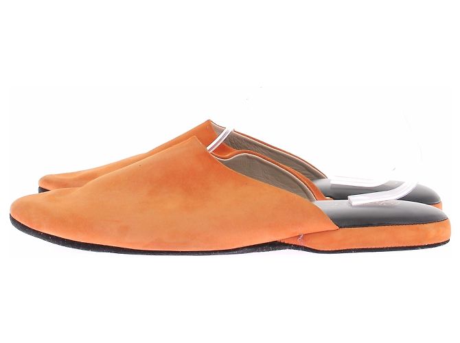 Charvet Pantofole in scamosciato arancione - vista 2