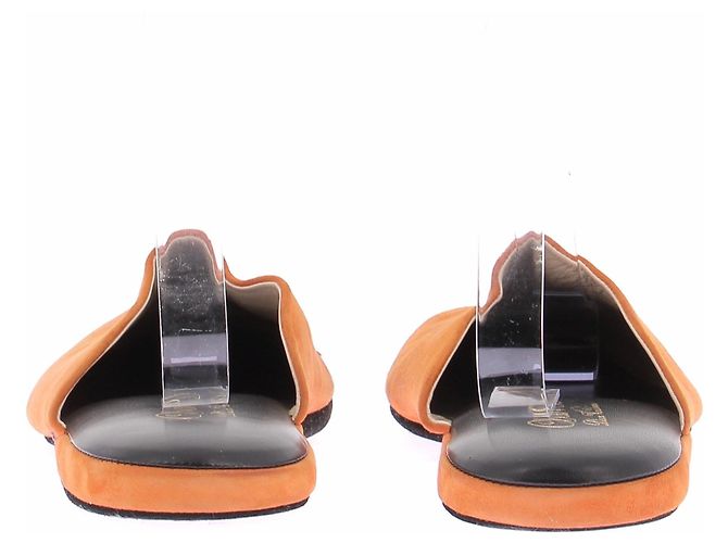 Charvet Pantofole in scamosciato arancione - vista 5