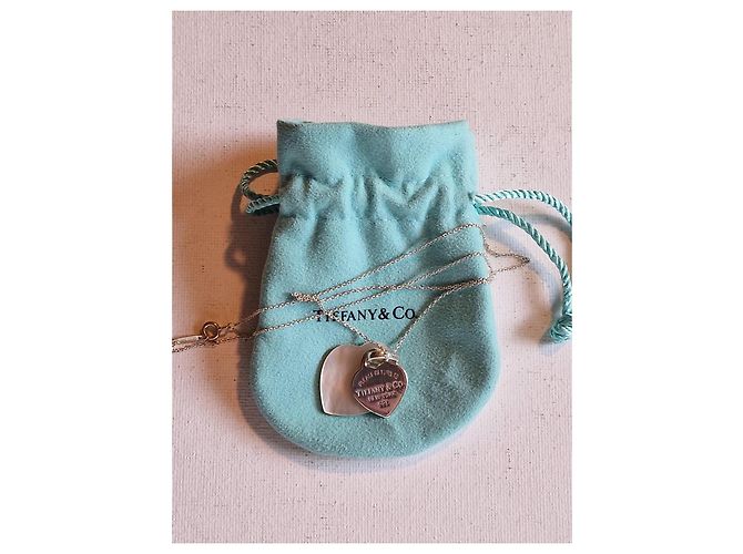 Collana Tiffany & Co. Return to Tiffany in argento sterling con pendenti a cuore Silver hardware - vista 10