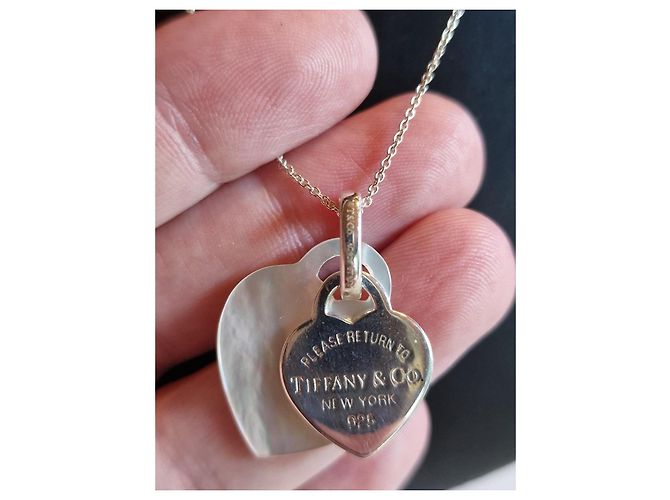 Collana Tiffany & Co. Return to Tiffany in argento sterling con pendenti a cuore Silver hardware - vista 5