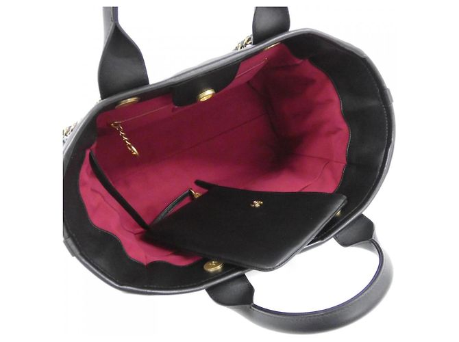 Borsa Chanel Deauville Line AS3257 Nero - vista 6