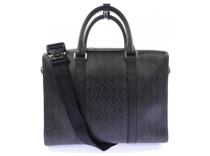 Borsa Christian Dior nera e grigia Marrone Nero - vista 3