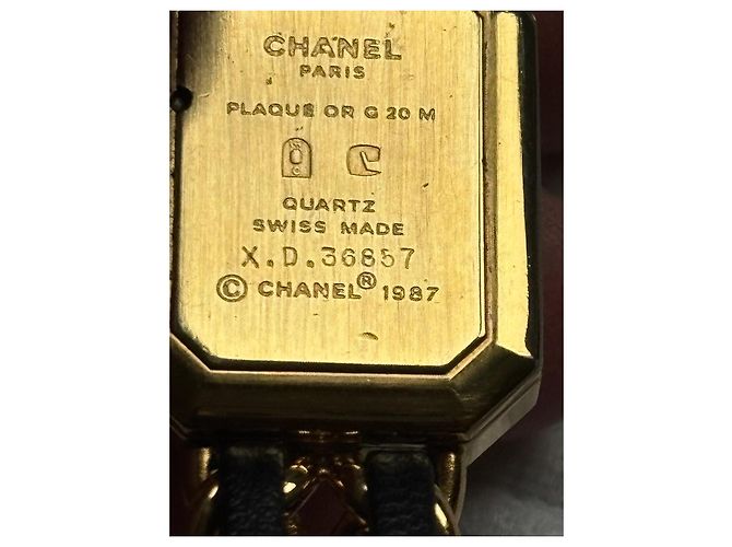 Chanel Première Uhr in Goldoptik und Leder Schwarz Golden - Ansicht 11