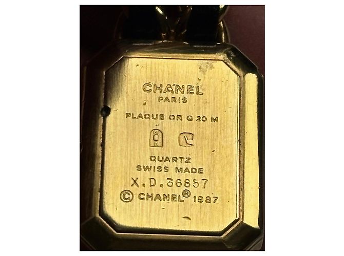 Chanel Première Uhr in Goldoptik und Leder Schwarz Golden - Ansicht 12