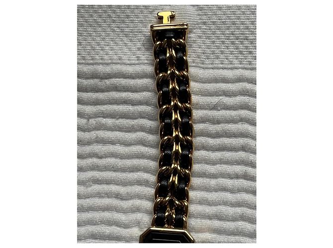 Chanel Première Uhr in Goldoptik und Leder Schwarz Golden - Ansicht 4