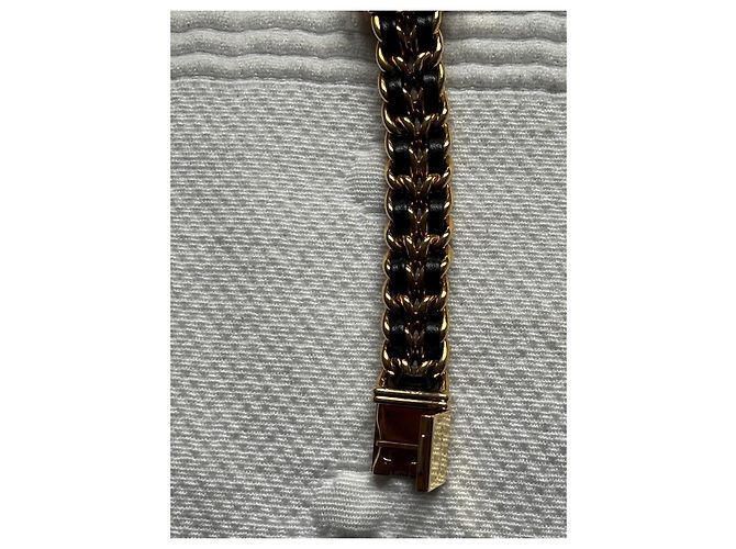 Chanel Première Uhr in Goldoptik und Leder Schwarz Golden - Ansicht 5