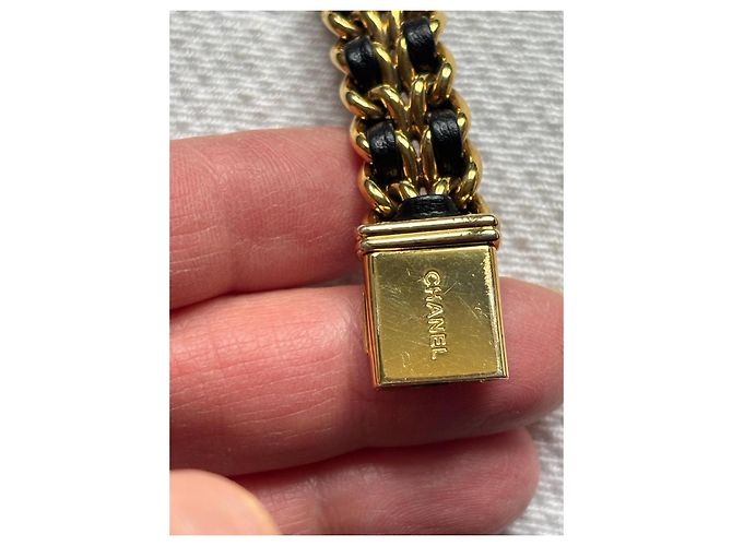 Chanel Première Uhr in Goldoptik und Leder Schwarz Golden - Ansicht 6