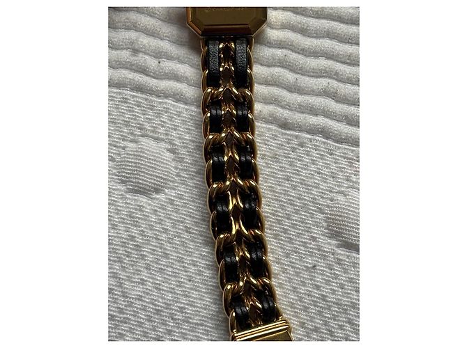 Chanel Première Uhr in Goldoptik und Leder Schwarz Golden - Ansicht 8