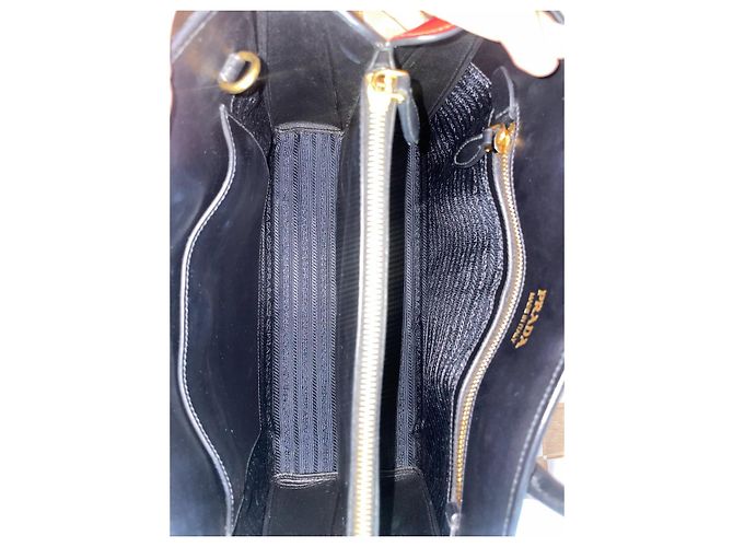 Borsa Tote in Pelle Saffiano Prada Nero - vista 12