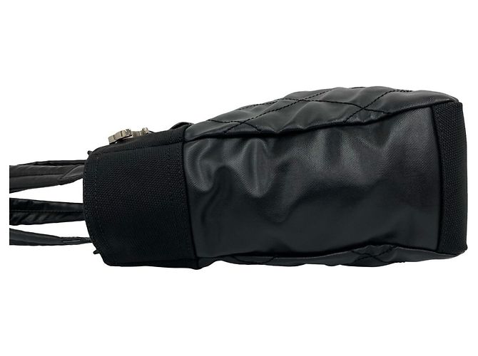 Borsa Tote Chanel Paris Biarritz PM in pelle e tela Nero - vista 5