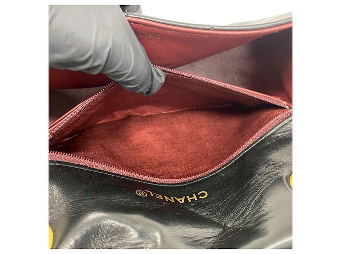 Borsa a Spalla Chanel Matelassé Diana Flap Nero - vista 10