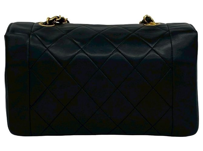 Borsa a Spalla Chanel Matelassé Diana Flap Nero - vista 3