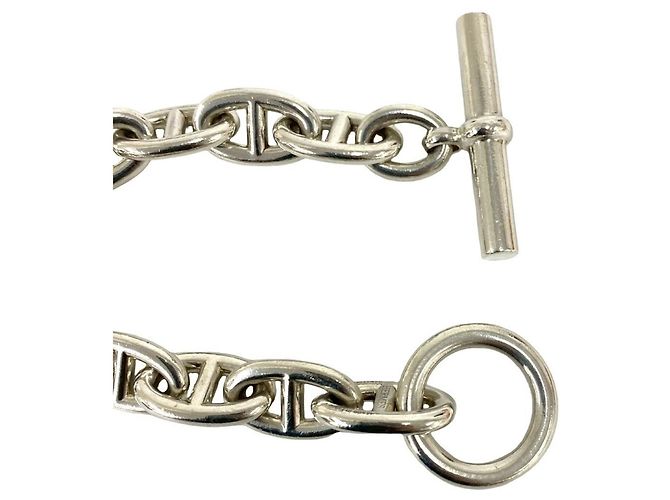 Hermès Hermes Chaine d'Ancre TGM Bracciale Charm Argento - vista 4