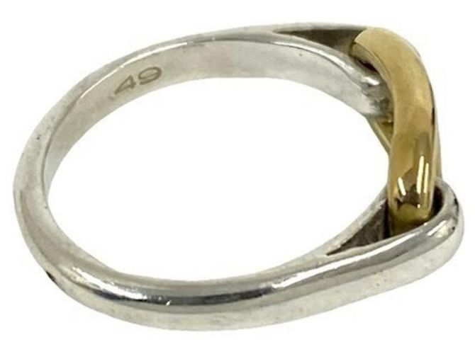 Ring Hermès Anillo Chaine d'Ancre HERMES Plata Dorado - vista 5