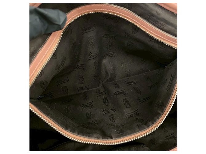 Gucci GG Twins Logo Hardware Shima Prägeleder Tote Bag Pink - Ansicht 10