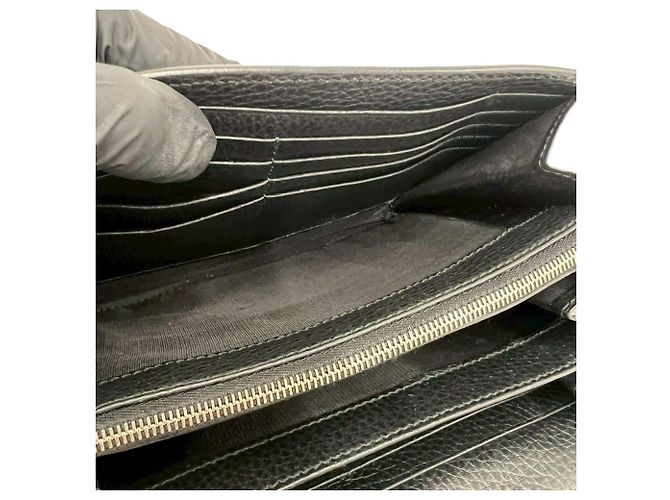 Mini borsa a tracolla Gucci Dionysus in pelle con catena Nero - vista 9