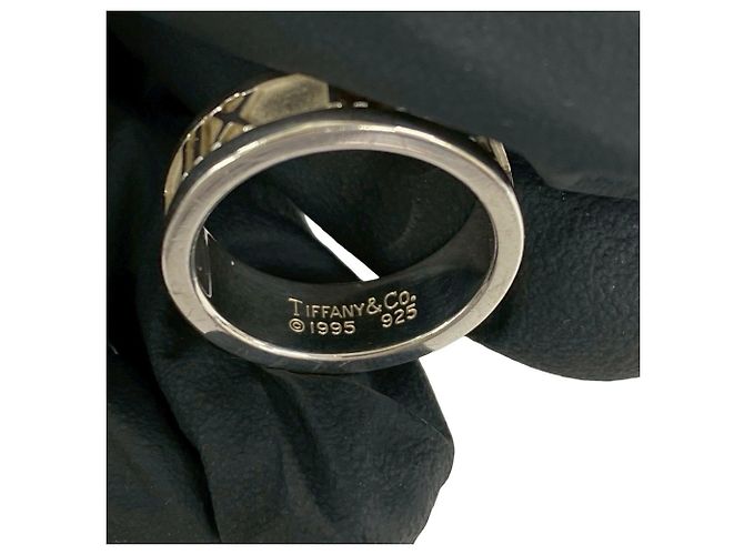 Tiffany & Co Anello Tiffany Vintage Atlas Band Argento - vista 3