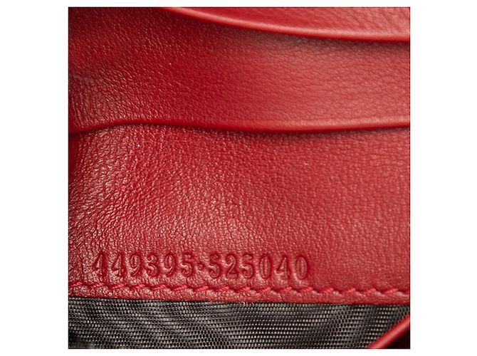 Portafoglio piccolo con zip Gucci Rosso Microguccissima - vista 6