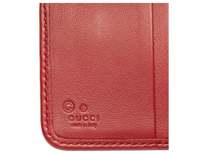 Portafoglio piccolo con zip Gucci Rosso Microguccissima - vista 7