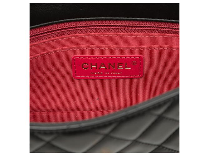 Chanel Black Mini Rectangular Classic Lambskin Romance Single Flap Nero - vista 5