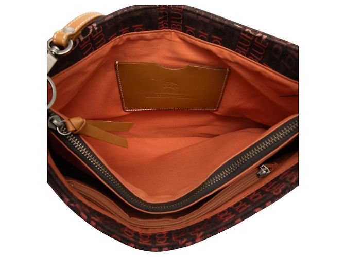 Borsa a tracolla Burberry Brown Canvas Blue Label Marrone Marrone scuro - vista 4