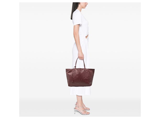 Goyard Red Goyardine Saint Louis GM Rosso Bordò - vista 6