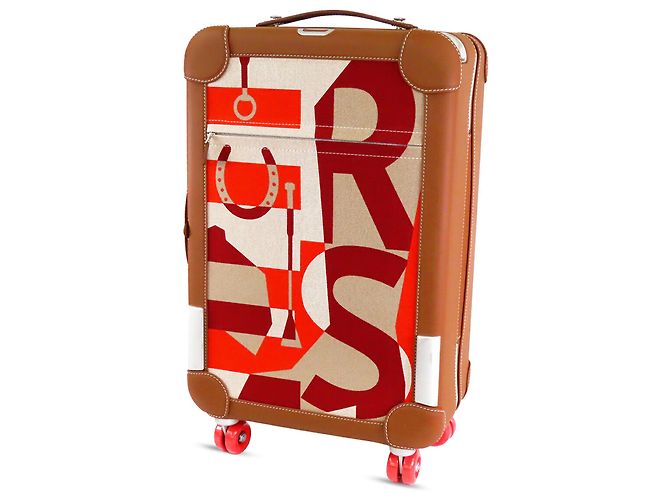 Valigia Hermès RMS Cabin Suitcase in pelle H Plume e Taurillon Regate marrone - vista 2