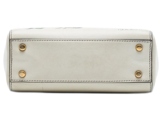 Dior White Limited Edition Niki De Saint Phalle Mini Calfskin Dragon Lady Dior Bianco - vista 3