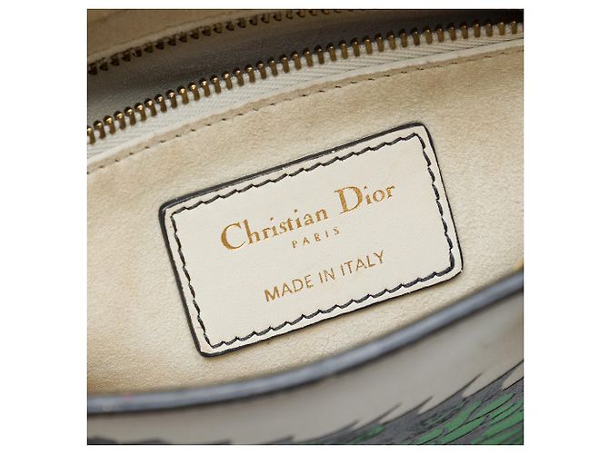 Dior White Limited Edition Niki De Saint Phalle Mini Calfskin Dragon Lady Dior Bianco - vista 5