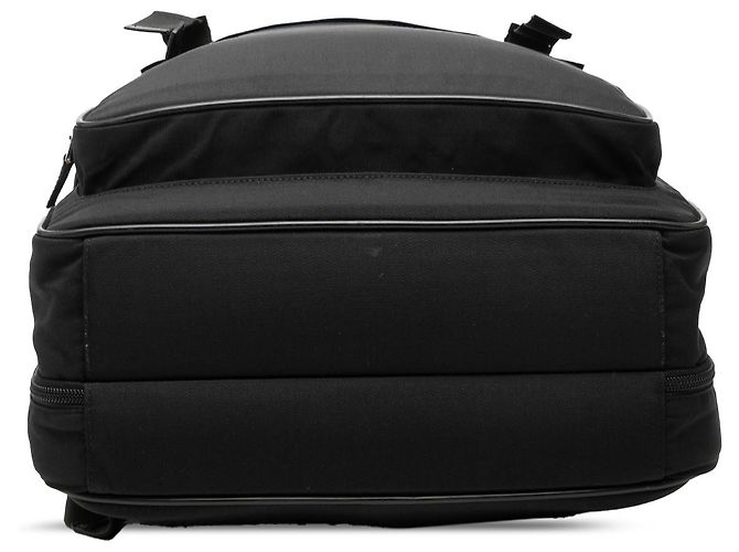 Sac à dos Gucci en nylon noir à double boucle - vue 3