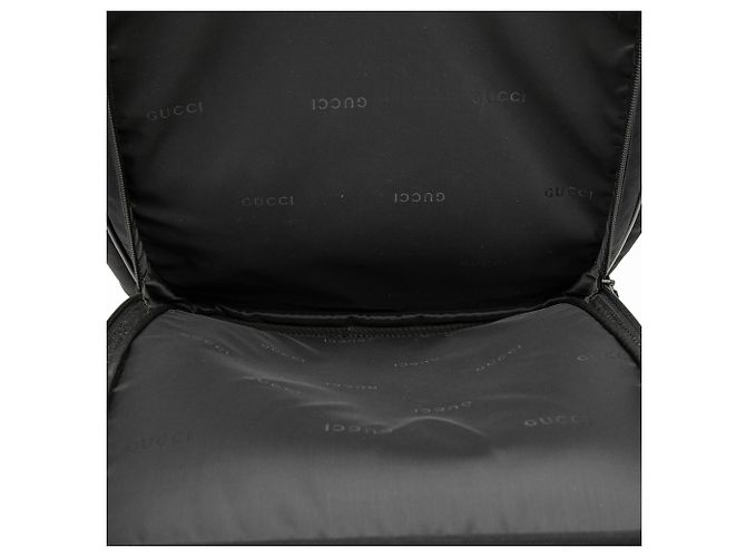 Sac à dos Gucci en nylon noir à double boucle - vue 5