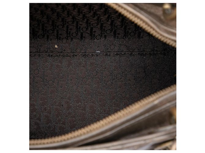 Dior Lady Dior in agnello metallizzato marrone misura Medium Bronzo - vista 4