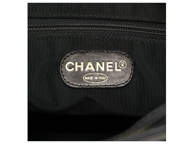 Borsa a Spalla Chanel Black Triple CC Caviar Nero - vista 5